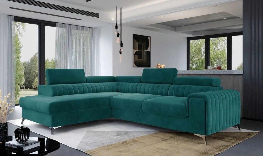 English Classic Corner Sofa bed with Storage M75