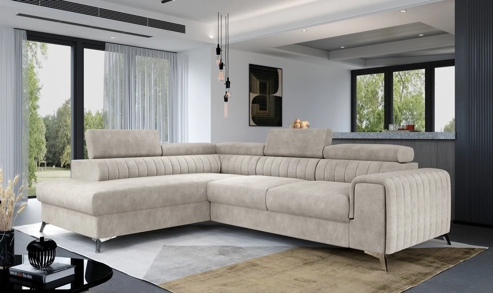 English Classic Corner Sofa bed with Storage M04