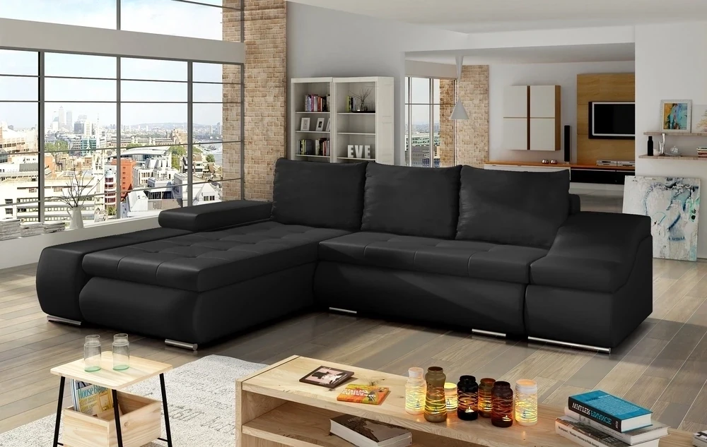 SleepSavvy Corner Sofa bed with Storage S11, Corner Side Facing Sofa: Left Corner
