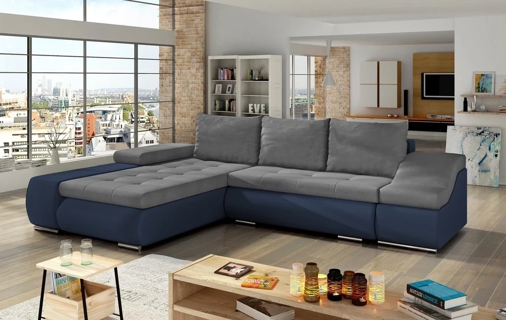 SleepSavvy Corner Sofa bed with Storage S93/S09, Corner Side Facing Sofa: Left Corner