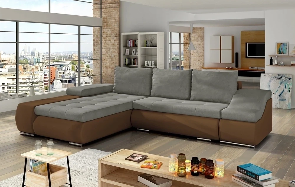 SleepSavvy Corner Sofa bed with Storage S13/S, Corner Side Facing Sofa: Left Corner