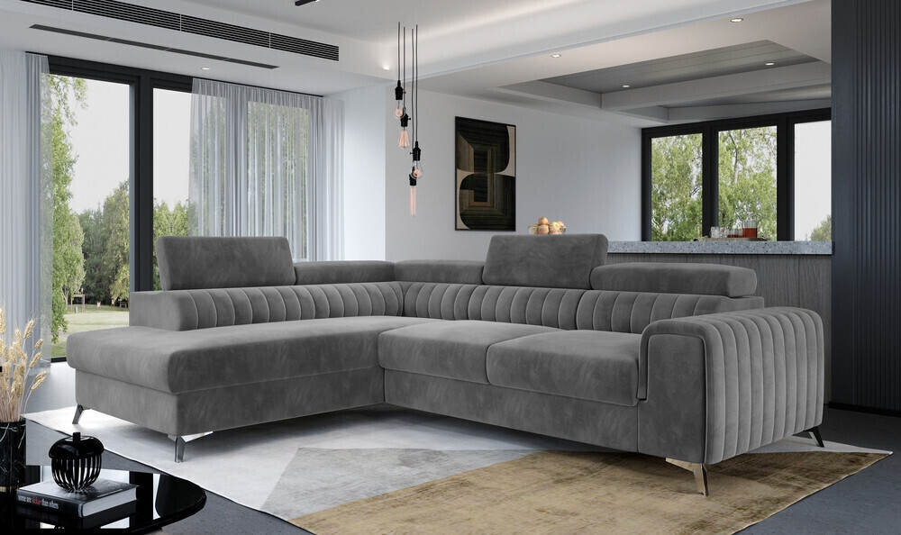English Classic Corner Sofa bed with Storage M85, Corner Side Facing Sofa: Left Corner