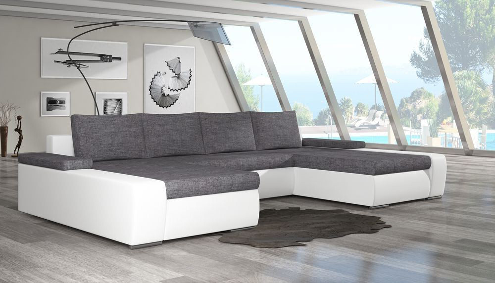 Leeds U shaped sofa bed with storage  S05/S17, Corner Side Facing Sofa: Left Corner