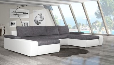 Leeds U shaped sofa bed with storage S05/S17