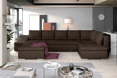 SofaSleep U shaped sofa bed with storage D28