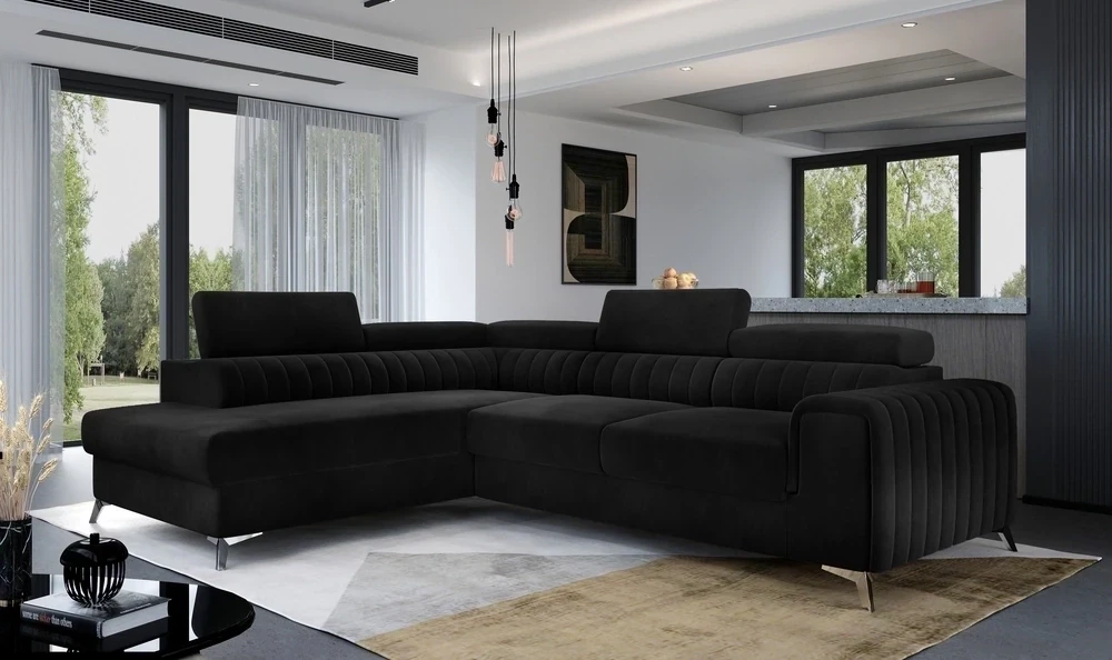English Classic Corner Sofa bed with Storage M99, Corner Side Facing Sofa: Left Corner