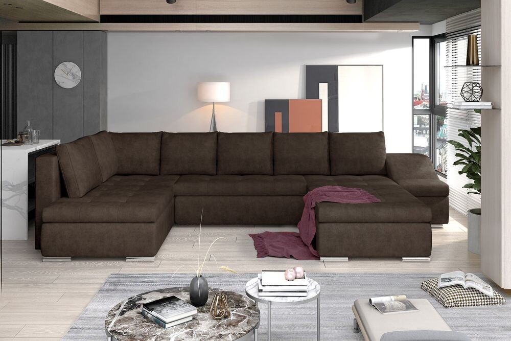 SofaSleep U shaped sofa bed with storage D28
