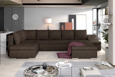 SofaSleep U shaped sofa bed with storage D28