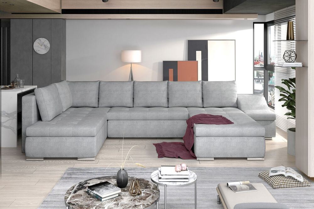 SofaSleep U shaped sofa bed with storage O02