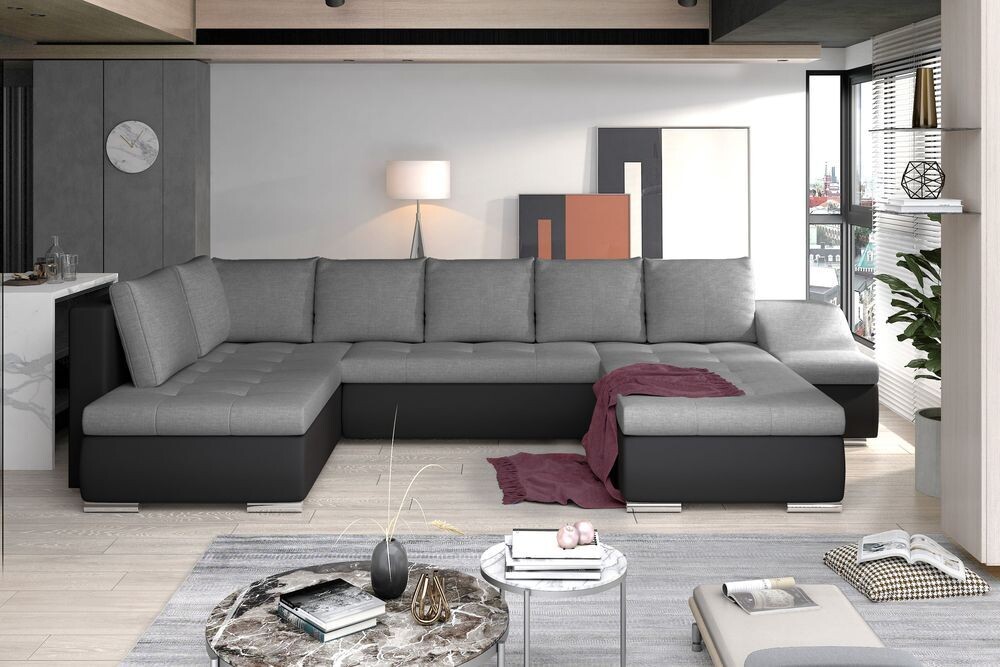 SofaSleep U shaped sofa bed with storage S05/S11, Corner Side Facing Sofa: Left Corner