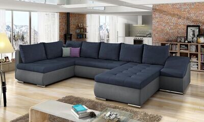 SofaSleep U shaped sofa bed with storage S76/S93
