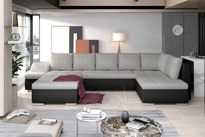 SofaSleep U shaped sofa bed with storage B01/S11