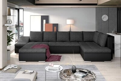 SofaSleep U shaped sofa bed with storage B02/S11