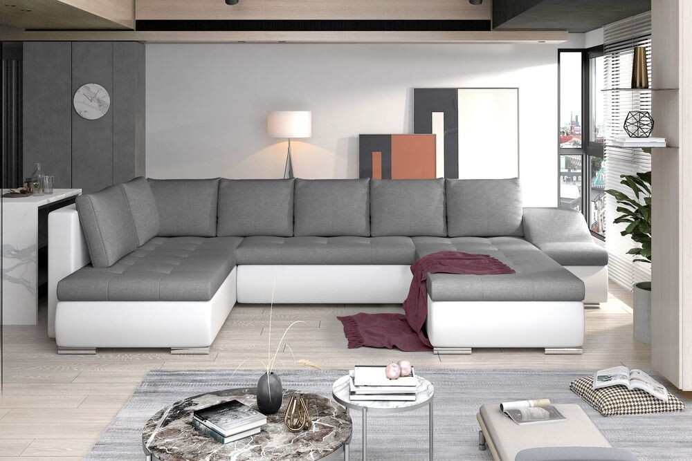 SofaSleep U shaped sofa bed with storage S05/S17