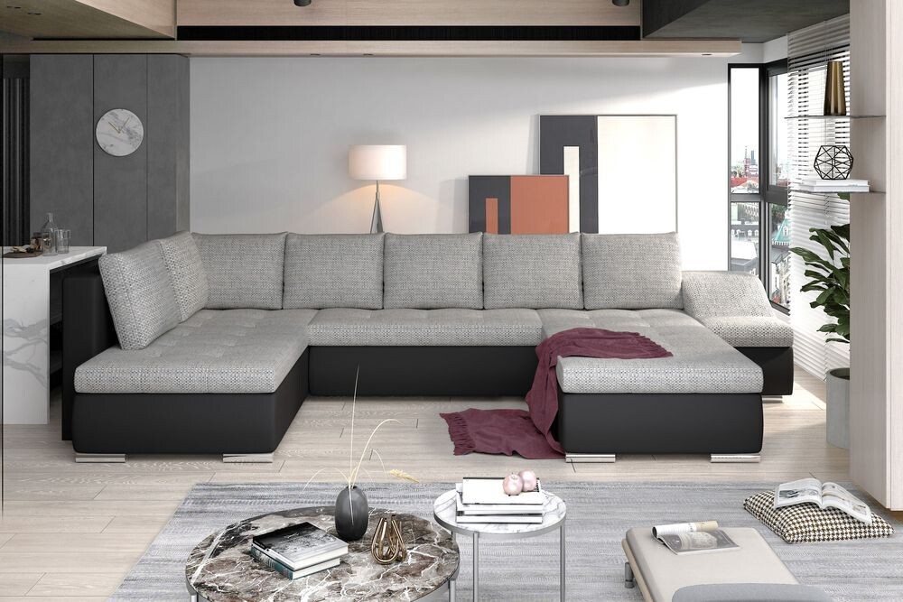 SofaSleep U shaped sofa bed with storage B01/S11