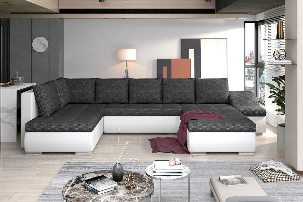 SofaSleep U shaped sofa bed with storage B02/S17, Corner Side Facing Sofa: Left Corner