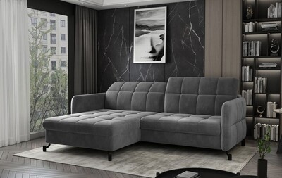 London Two Corner Sofa bed with Storage M85s