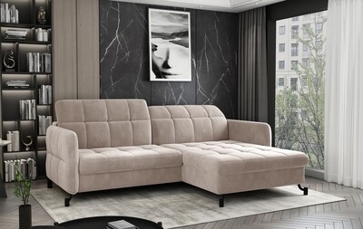 London Two Corner Sofa bed with Storage P02