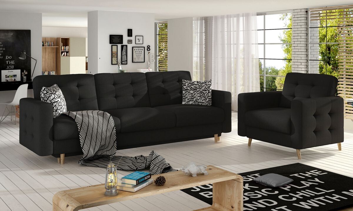 Avero 3 + 1 Seater S14 Sofa bed Set, Select: 3 + 1 Seater Set