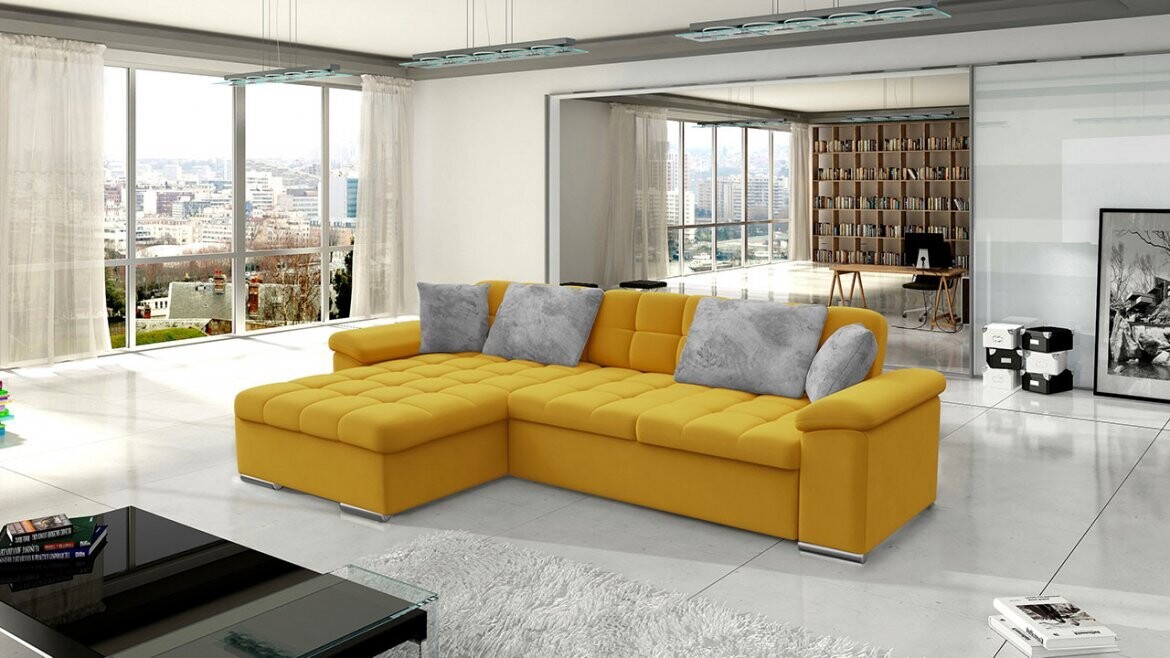 Derby Corner Sofa Bed With Storage K11, Corner Side Facing Sofa: Left Corner