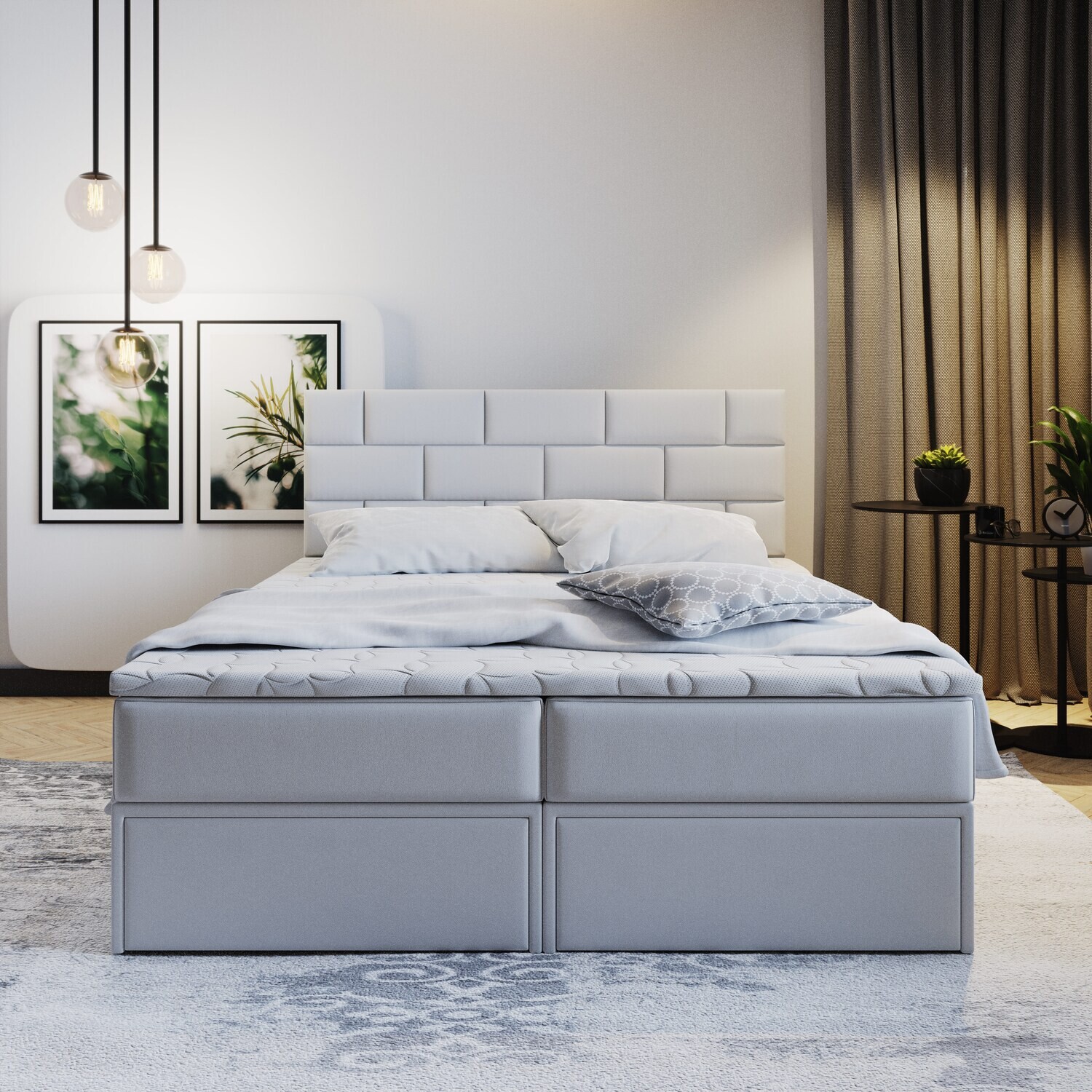 Top Lift Up Storage Bed S066 (Eco Leather)