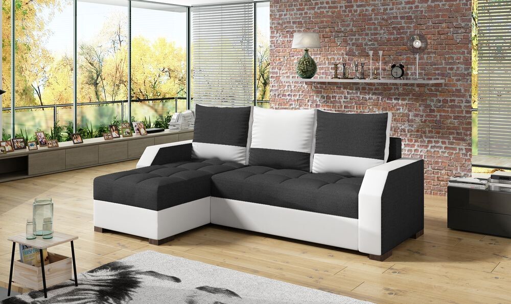 Amelia Corner Sofa bed with Storage MA96/S17, Corner Side Facing Sofa: Left Corner