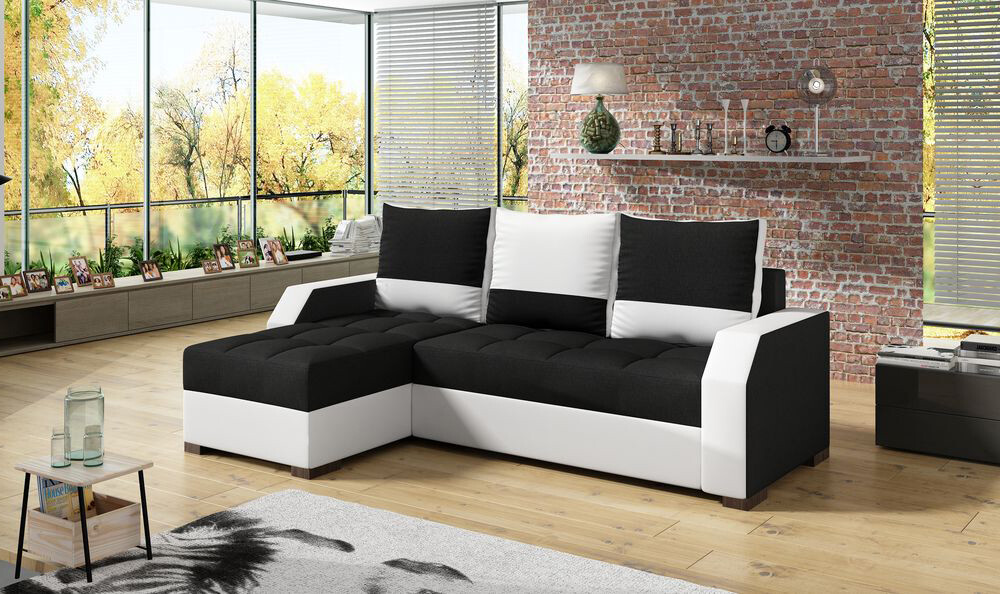 Amelia Corner Sofa bed with Storage S14/S17, Corner Side Facing Sofa: Left Corner