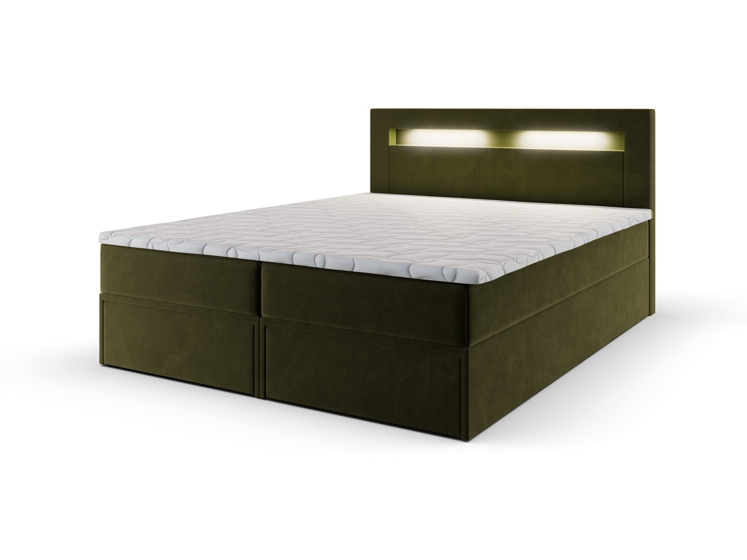 Ethan Lift Up Storage Bed M38, LED Light: White