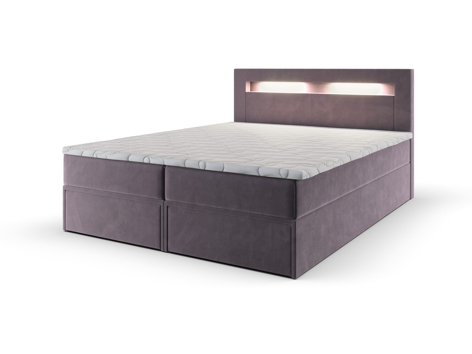 Ethan Lift Up Storage Bed M62, LED Light: White