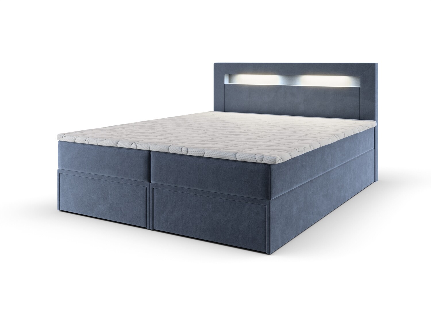 Ethan Lift Up Storage Bed M70, LED Light: White