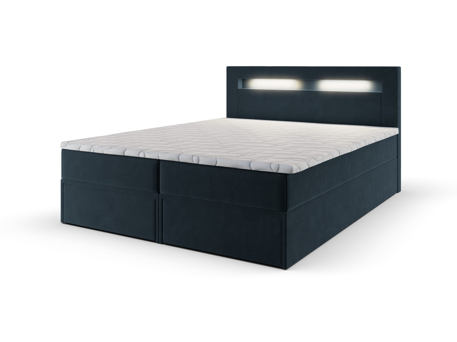Ethan Lift Up Storage Bed M76, LED Light: White
