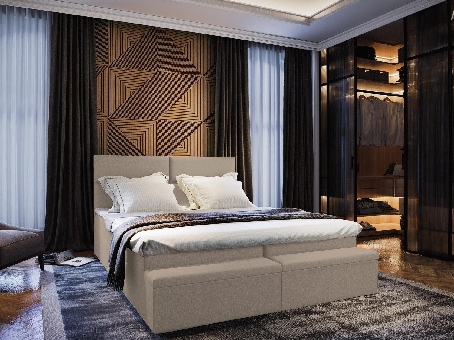 Premium Lift Up Storage Bed S24