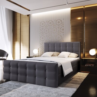 King Spring Box Bed S029
