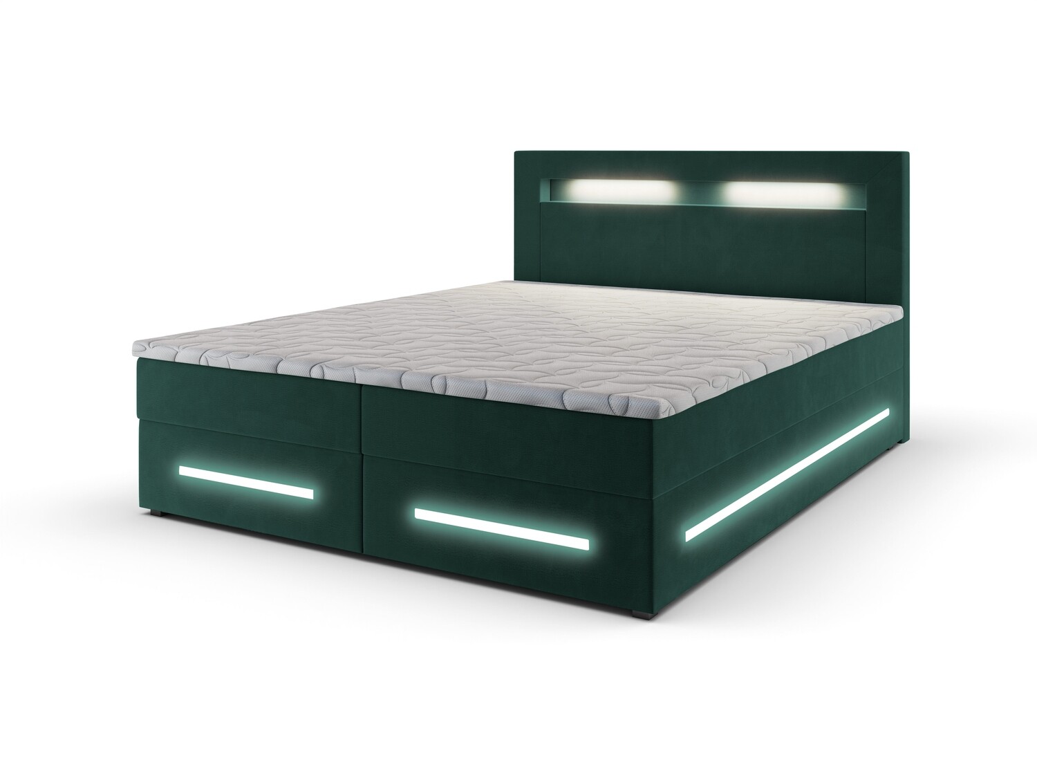 Somerset Lift Up Storage Bed M37, LED Light: White