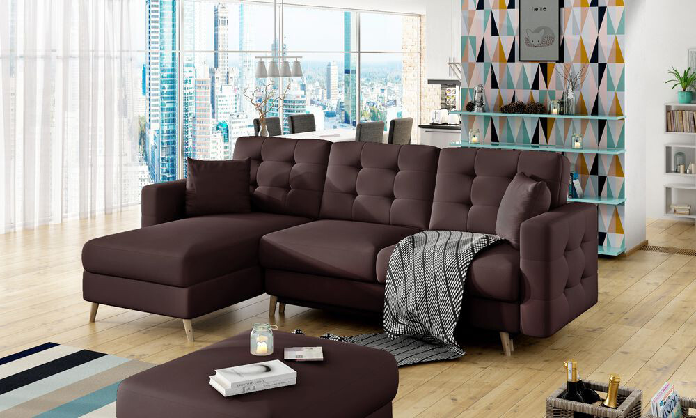 Avero Corner Sofa bed with Storage SO66, Corner Side Facing Sofa: Left Corner