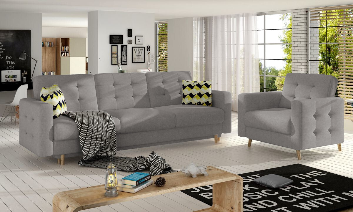 Avero 3 + 1 Seater M84 Sofa bed Set, Select: 3 + 1 Seater Set