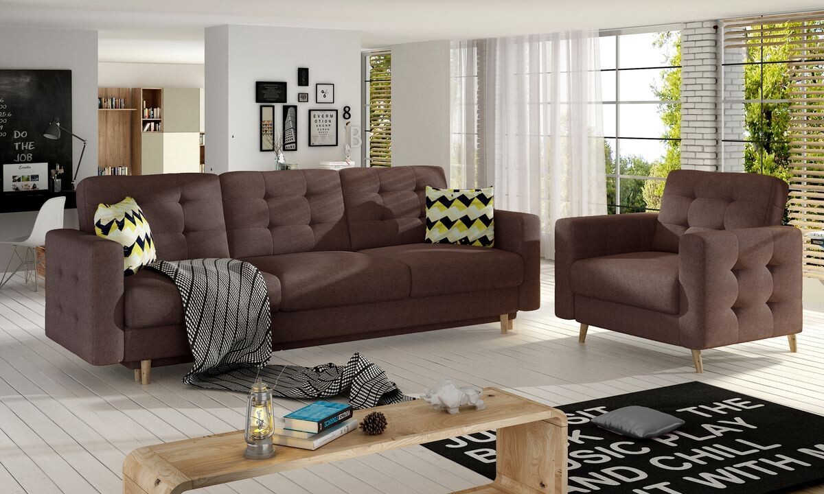 Avero 3 + 1 Seater G69 Sofa bed Set, Select: 3 + 1 Seater Set