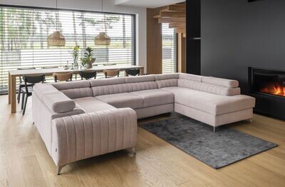 English Classic U shaped sofa bed with storage S61
