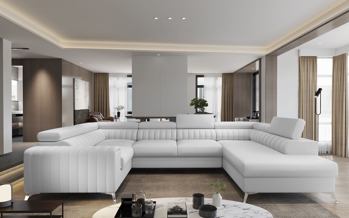 English Classic U shaped sofa bed with storage S17