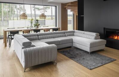 English Classic U shaped sofa bed with storage M84