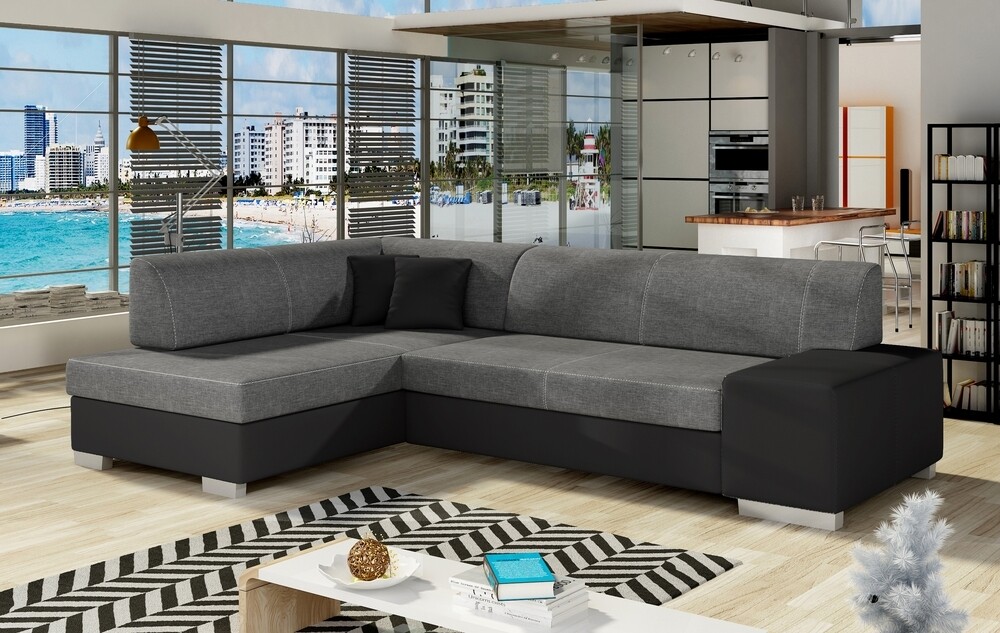 CozyCushion Sofa Bed with Storage S05/S11, Corner Side Facing Sofa: Left Corner