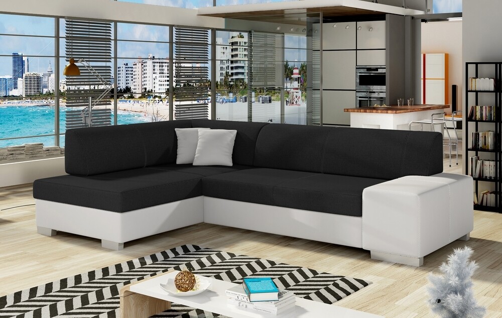 CozyCushion Sofa Bed with Storage S14/S17, Corner Side Facing Sofa: Left Corner