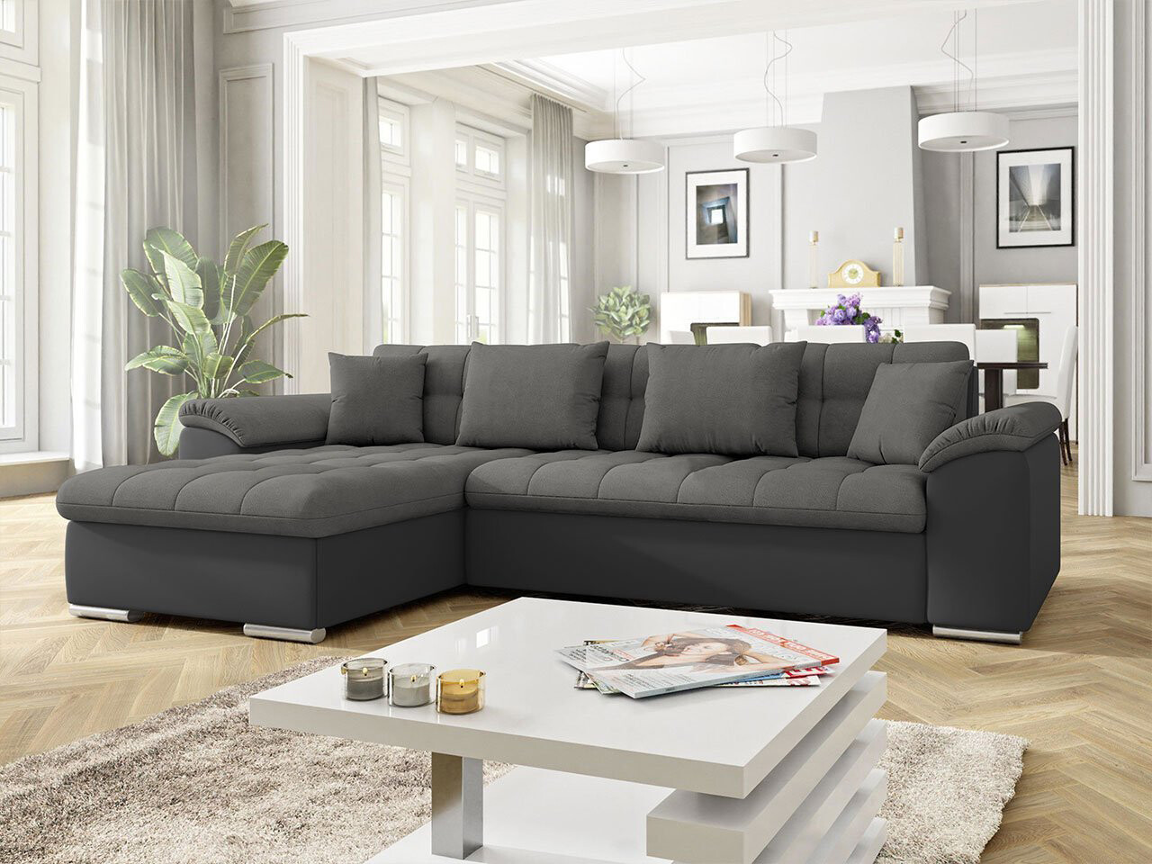 Derby Corner Sofa Bed With Storage T34/S20