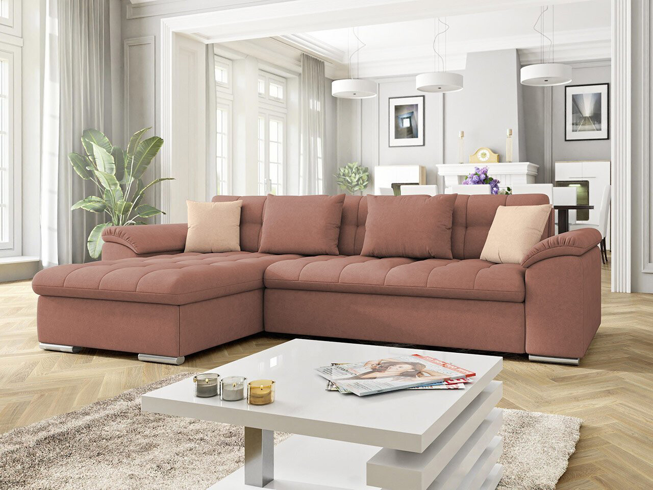 Derby Corner Sofa Bed With Storage K29