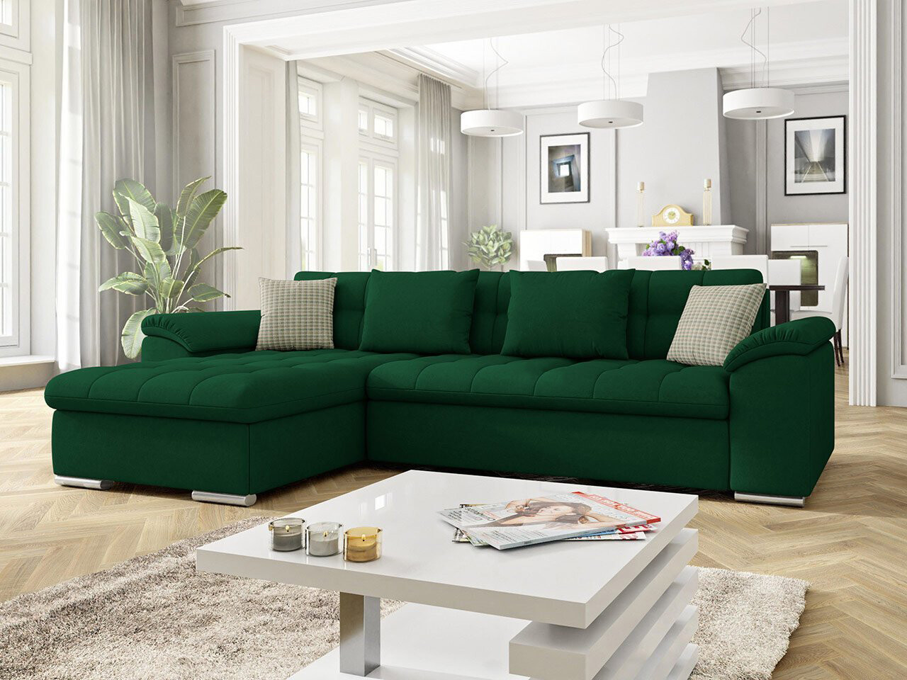 Derby Corner Sofa Bed With Storage K19