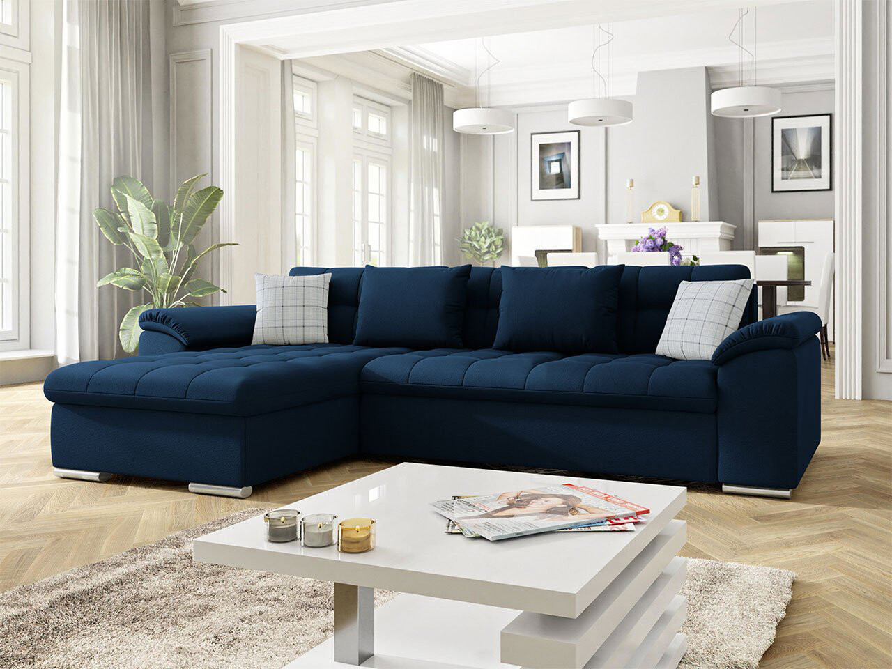 Derby Corner Sofa Bed With Storage K09