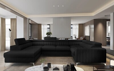 English Classic U shaped sofa bed with storage M99