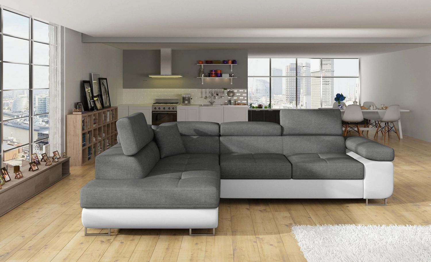 SnoozeHaven Corner Sofa bed with Storage