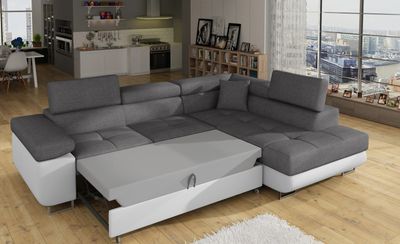 SnoozeHaven Corner Sofa bed with Storage