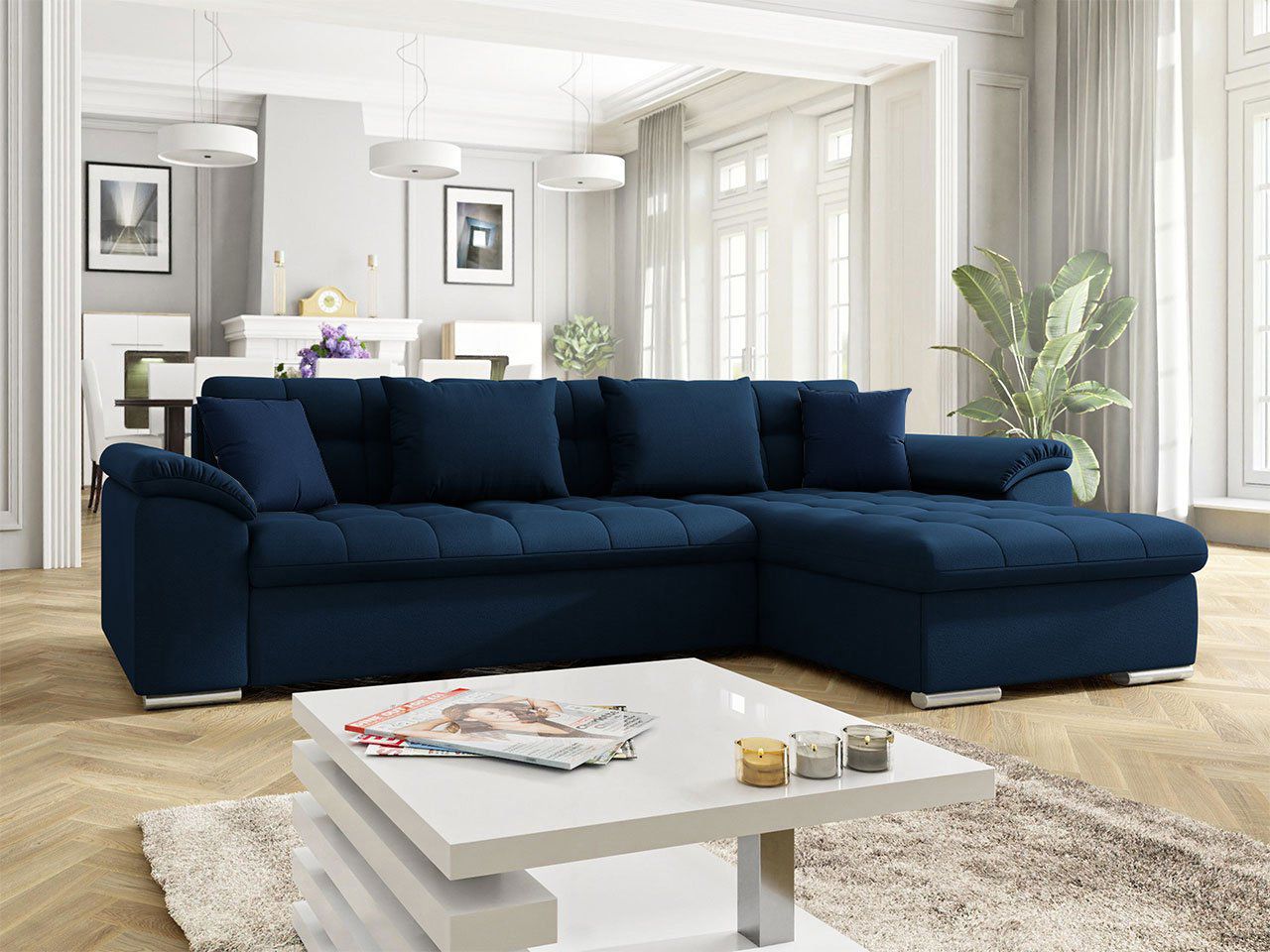 Derby Corner Sofa Bed With Storage K09
